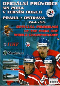 Official program of 2004 IIHF world championship hockey