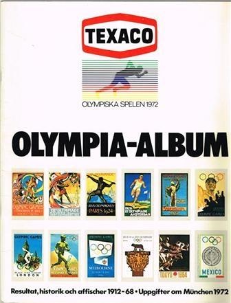 Olympia-Album. Olympiska spelen 1972. Resultat, historik och affischer 1912-68. Uppgifter om Munchen 1972