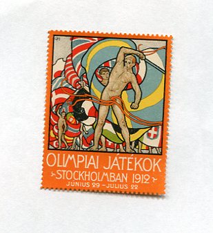 Olympiska Spelen Stockholm 1912 Ungersk Brevmärke