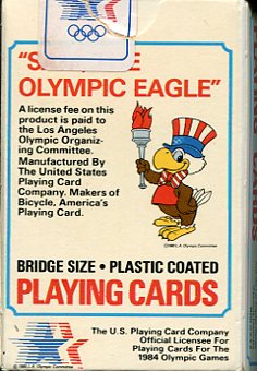 Playing cards Olympic Eagle olympic games 1984