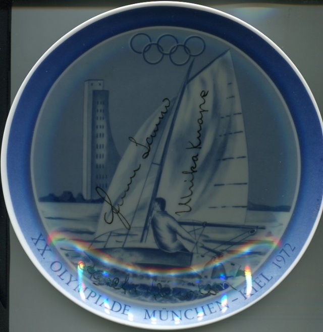 Samlartallrik XX Olympiaden München-Kiel 1972