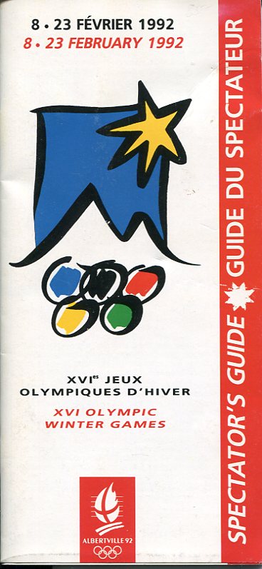 Specators guide XVI Olympic Winter Games Albertville 92