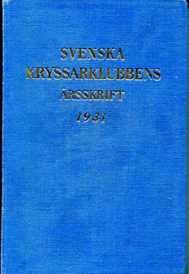 Svenska Kryssarklubben Årsskrift 1931
