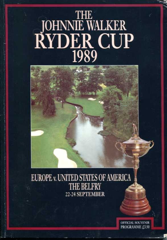 The Johnnie Walker Ryder Cup 1989 Programme