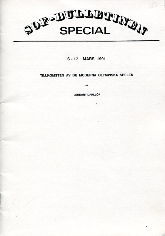 Tillkomsten av de moderna olympiska spelen