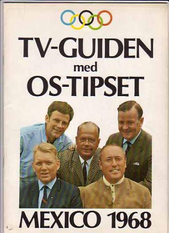 TV-guiden med OS-tipset Mexico 1968