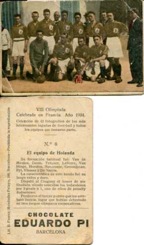 VIII Olympiada Francia 1924 Hollands landslag