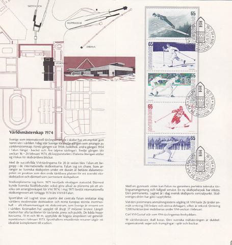 VM på skidor Falun 16/2-24/2 1974