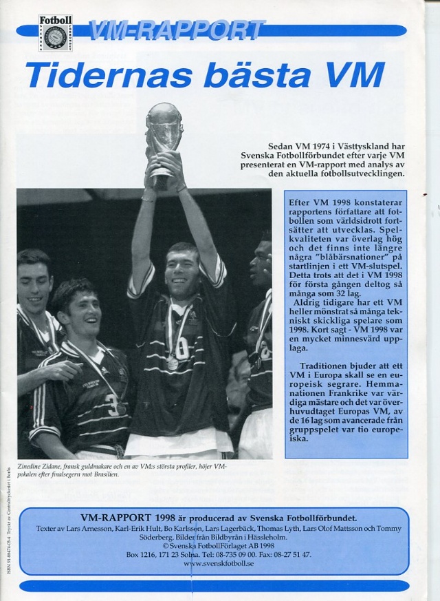 VM-rapport 1998 tidernas bästa VM