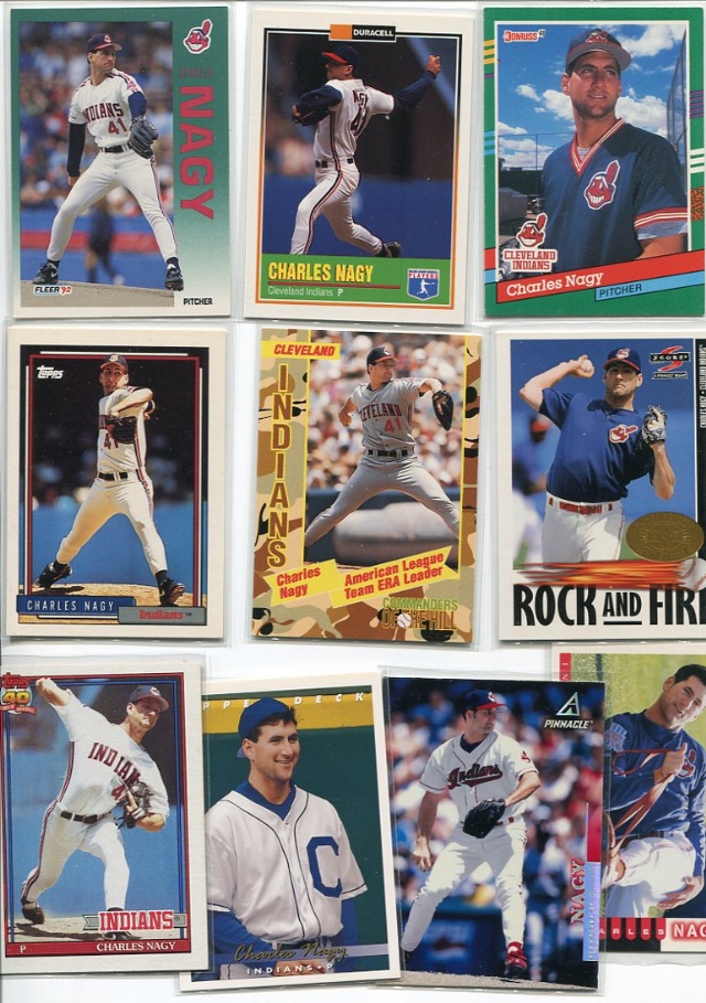 Charles Nagy baseballcards 1990-1997
