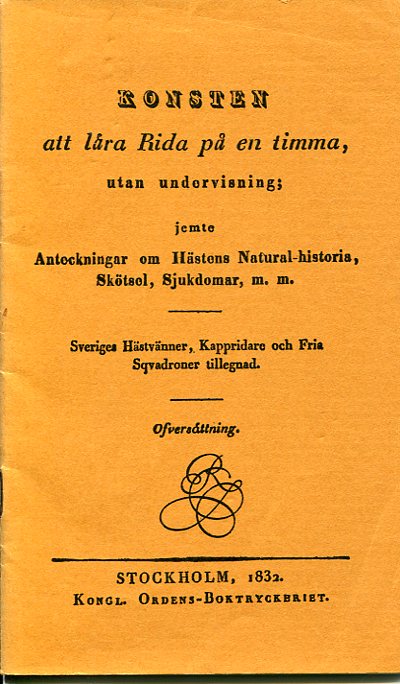 Konsten att lära rida på en timma