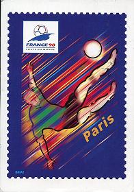 Postcard Coupe du Monde de football 1998