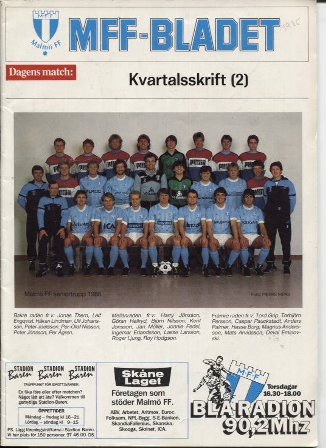 MFF-Bladet Kvartalsskrift 2 1986
