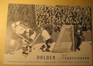 Dolder kunsteisbahn 1938 /39
