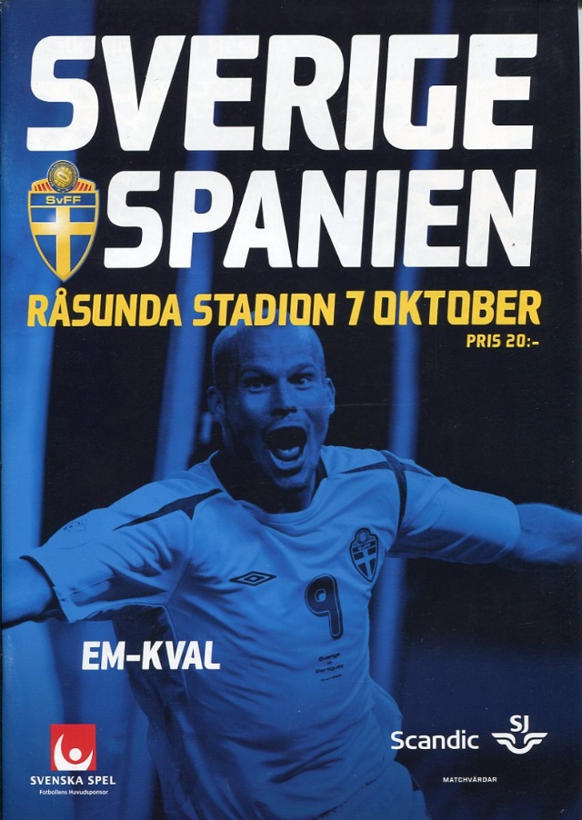 Sverige-Spanien EM kval 2007