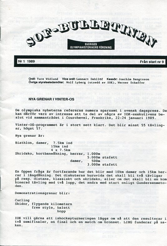 SOF-bulletinen no. 1-3 1989