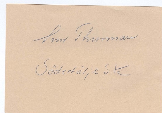 Sven Thunman Södertälje SK