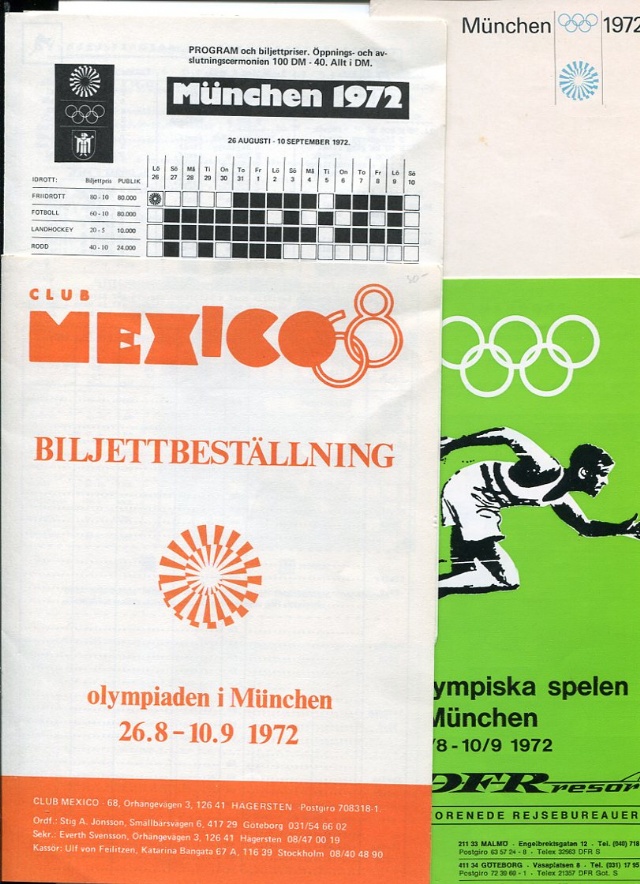Folder Olympiaden München 1972