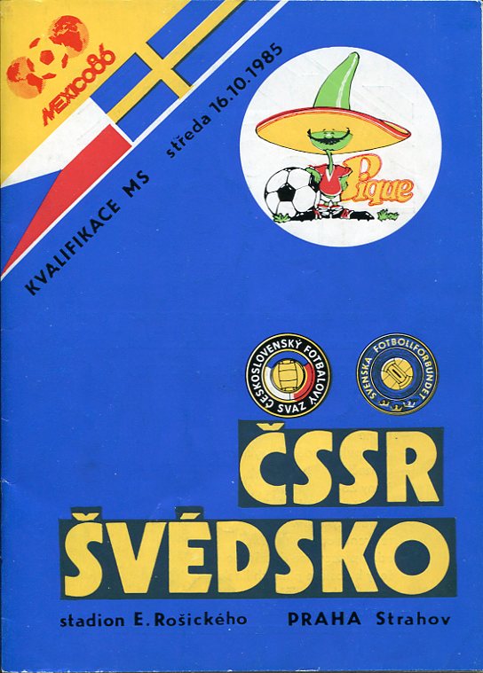 CSSR Tjeckoslovakien-Svedsko 1985