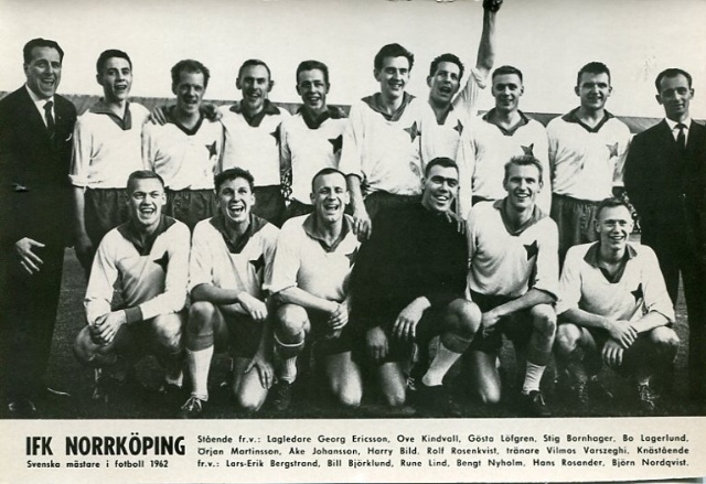IFK Norrköping Svenska Mästare i fotboll 1962