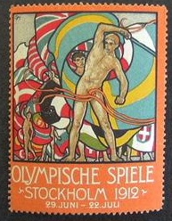 Olympiska Spelen Stockholm 1912 Tyskland Brevmärke