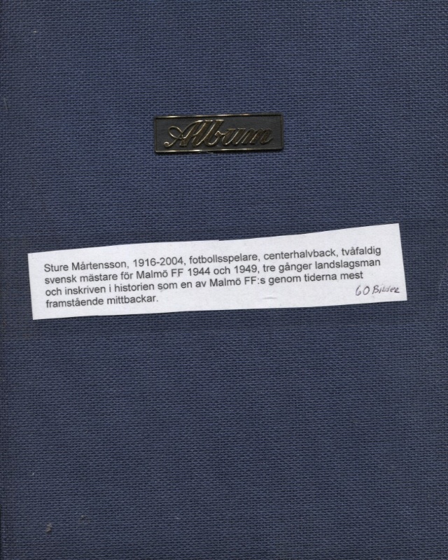 Sture Mårtenssons fotoalbum Fotboll