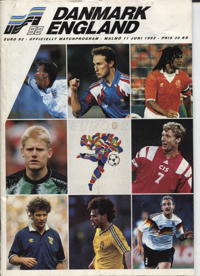 Fotboll-Euro 92 Danmark-England