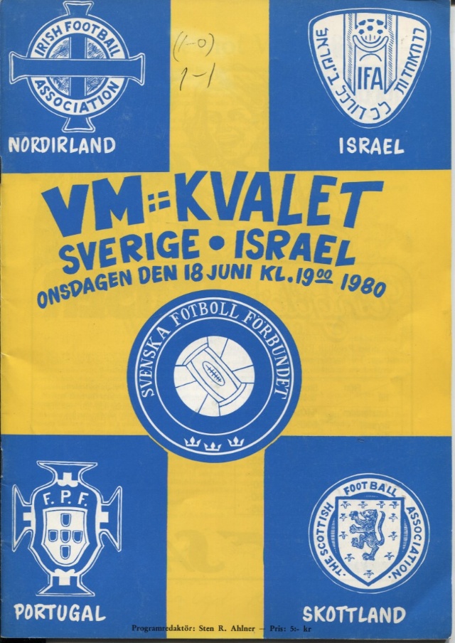 VM-kvalet Sverige-Israel 1980
