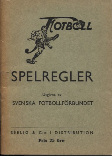 Spelregler för fotboll 1950