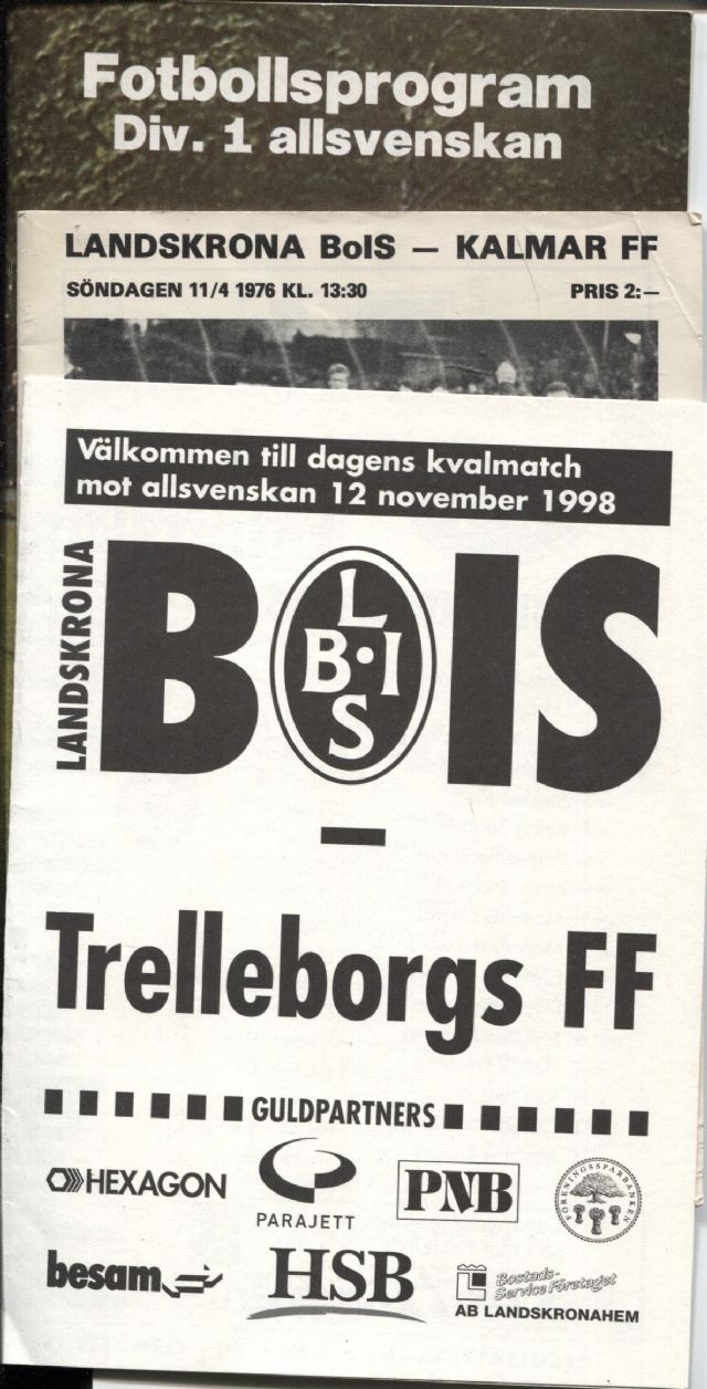 Fotbollsprogram Landskrona BOIS