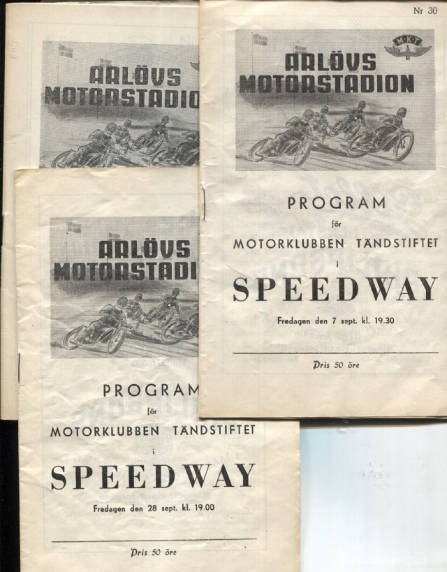 Program Speedway nr. 30-32 1951