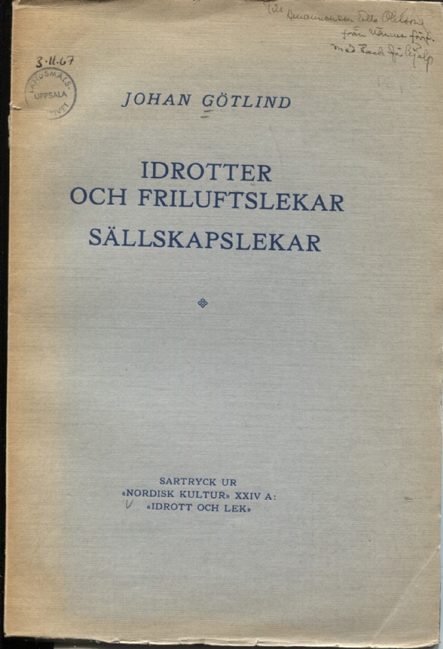 Idrotter och friluftslekar Sällskapslekar