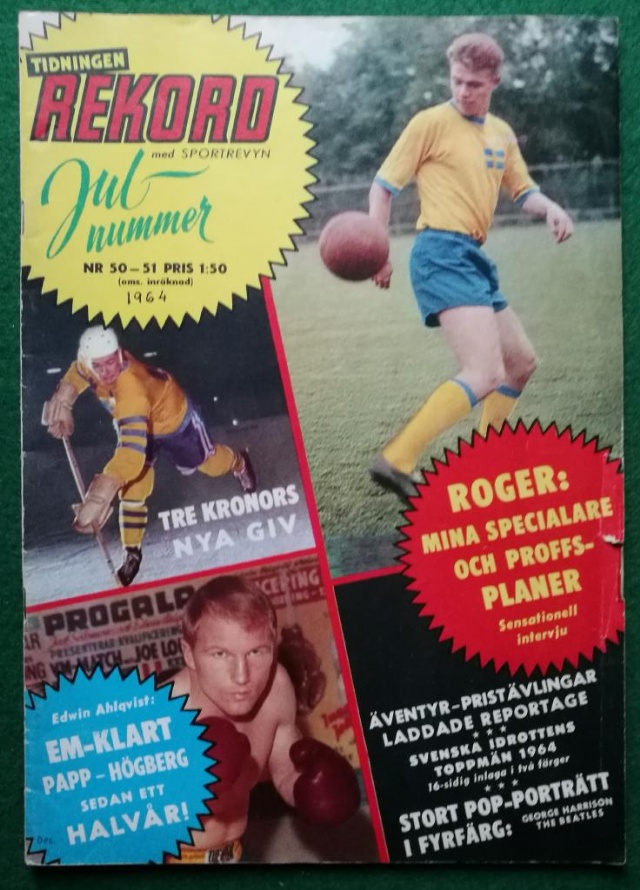 Rekordmagasinet 1964 Nummer 50-51. Julnummer Tidningen Rekord med Sportrevyn
