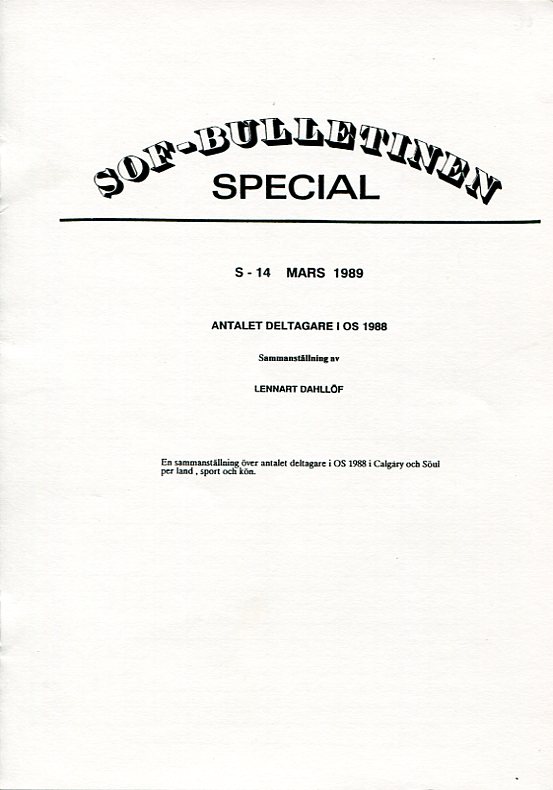 Antalet deltagare i OS 1988