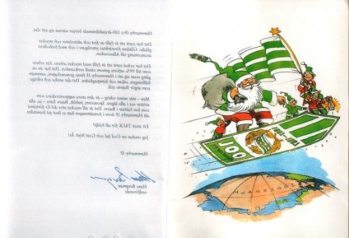 Hammarby IF 100 år Julkort