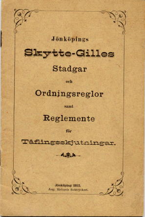 Jönköpings Skyttegilles stadgar