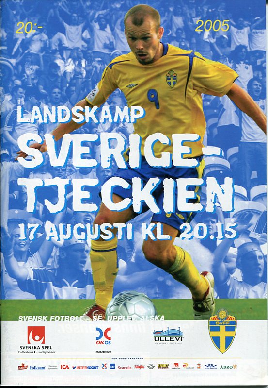 Program Fotbollslandskamper Sverige